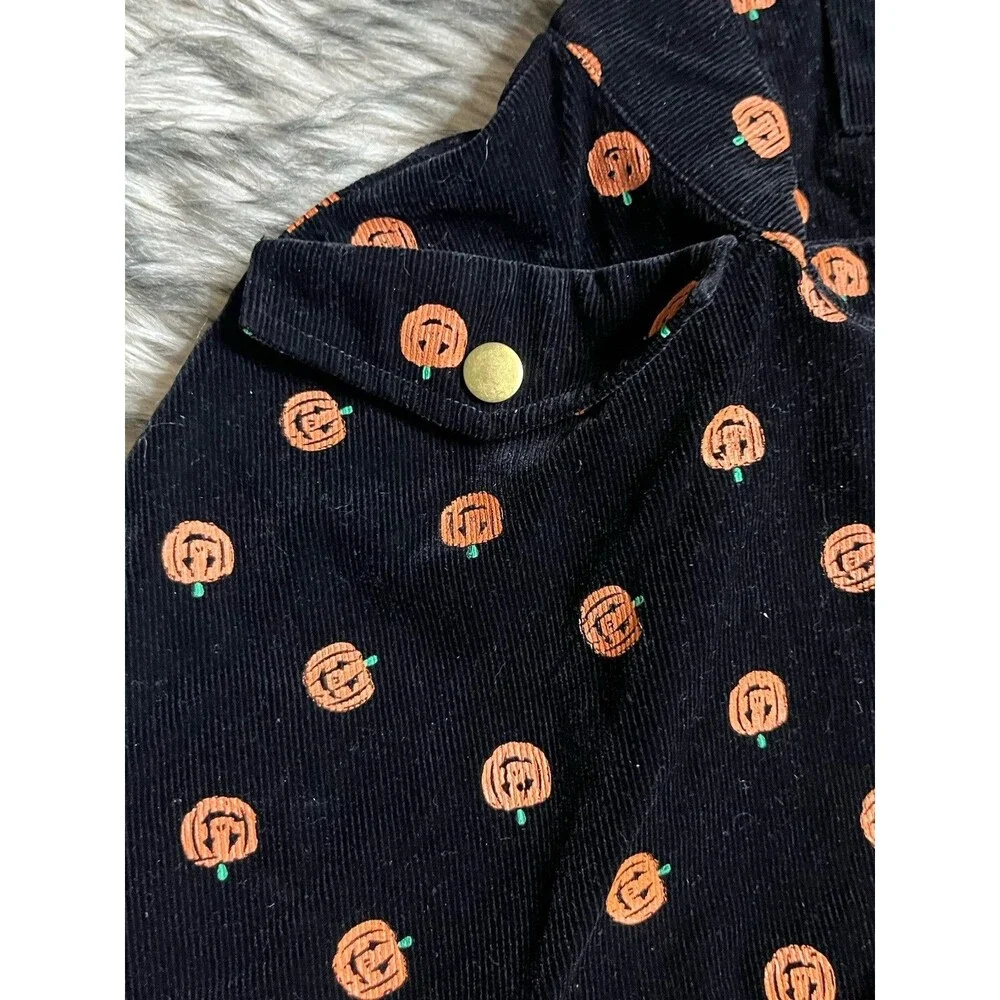 Unique Vintage Pumpkin Overalls Dress Women Sz XL